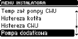 DEFRO RU2 z PID instrukcja obsługi bojlerze gdy pompa wyłącza się) a temperaturą powrotu do pracy. Przykład: gdy temperatura zadana ma wartość 55oC a histereza wynosi 5oC.