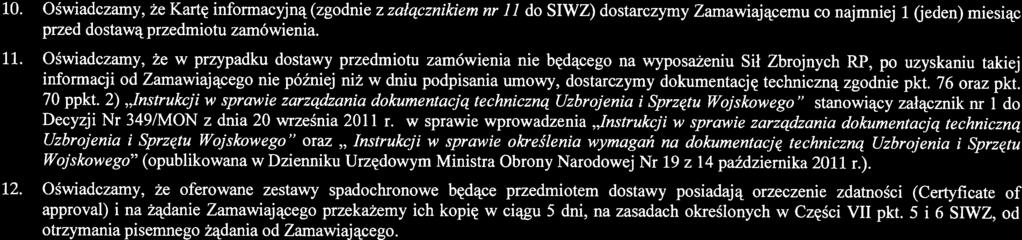 Załącznik nr 3A do SIWZ 11.