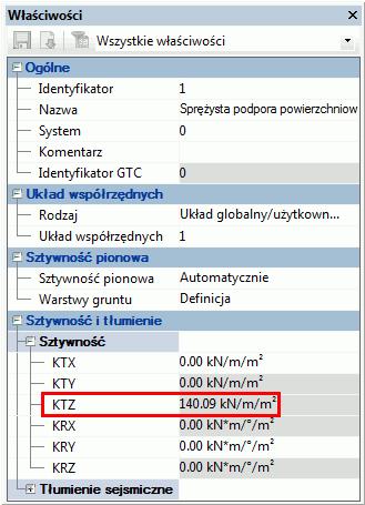 Znając wymiary prostokąta równoważnego oraz definicję warstw gruntu (poziomy oraz moduły sprężystości) można je wprowadzić ręcznie, aby