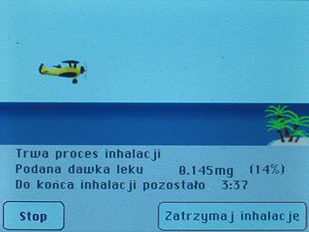 Rys. 41: Proces inhalacji typu DS. Przy każdym wdechu samolot unosi się i opada przy wydechu (rys.42).
