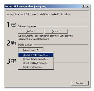 4. Teraz przygotujemy konstrukcję bazy - czyli usuniemy zbędne nagłówki i dodamy nowe - takie, które nie występują w szablonowej bazie.