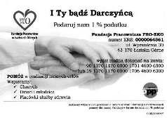 R E K L A M A Prosimyoprzekazanie1%podatkuza2011rokdlaGminnego Przedszkola w Gostyni. Pozyskaną kwotę przeznaczymy nadalszewzbogacaniebazyprzedszkola.