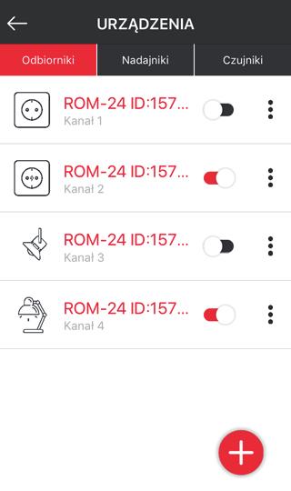 REJESTRACJA (PAROWANIE) ODBIORNIKA ROM-24 W SYSTEMIE EXTA LIFE W celu zarejestrowania odbiornika ROM-24 w systemie konieczne jest podłączenie kontrolera EXTA LIFE oraz zainstalowanie aplikacji