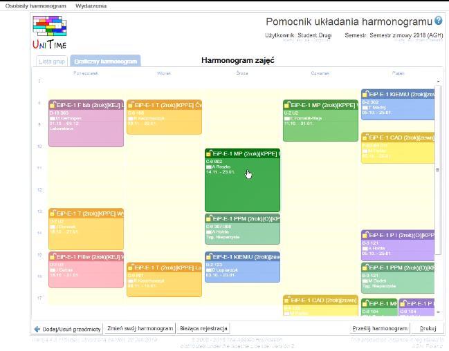 » Proces układania