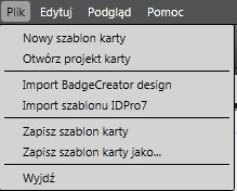 Zdefiniuj jednostki w jakich ma być podawany rozmiar karty. D. Zaznaczy pole jeżeli tworzysz szablon jednostronny. E.
