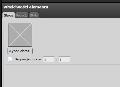 Wybierz element obrazu, na pasku narzędzi, a następnie kliknij i przeciągnij