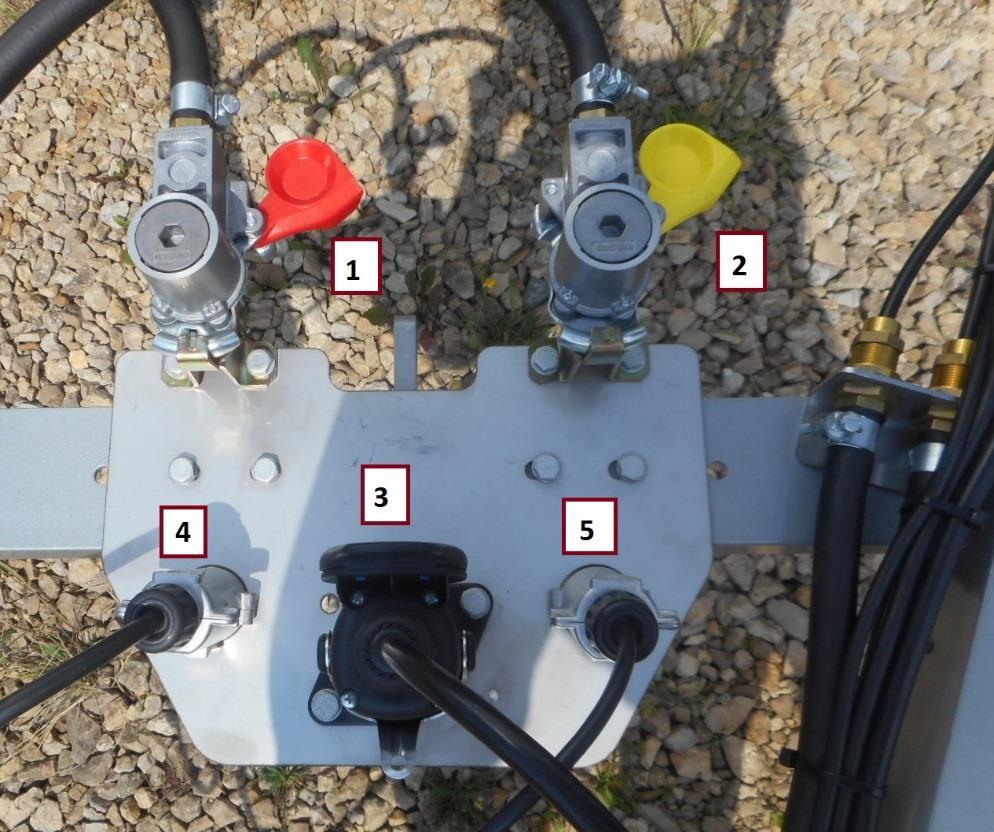 2. Instalacja hamulcowa Standardowym systemem hamulcowym stosowanym w naczepach D-659A jest EBS (Electronic Brake assist System elektronicznie sterowany układ hamulcowy).
