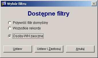 Z tego formularza mamy dost p do: danych osobowych wybranego studenta przycisk Osoba, informacji o dokonywanych transakcjach wybranego studenta przycisk Transakcje osoby, wyszukania studenta po