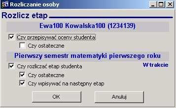 Po prawej stronie formularza umieszczone s przyciski wspomagaj ce wyszukiwanie studentów, generuj ce protokoły i za wiadczenia dotycz ce studenta oraz przyciski otwieraj ce inne formularze zwi zane