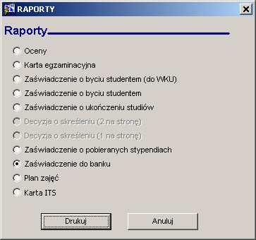 po wybraniu osoby w sekcji Osoby etapu wybranej osobie przycisk Osobie, wszystkim osobom przycisk Wszystkim (je li s na li cie osoby, które nie powinny otrzyma zaliczenia, to nale y im zmieni status