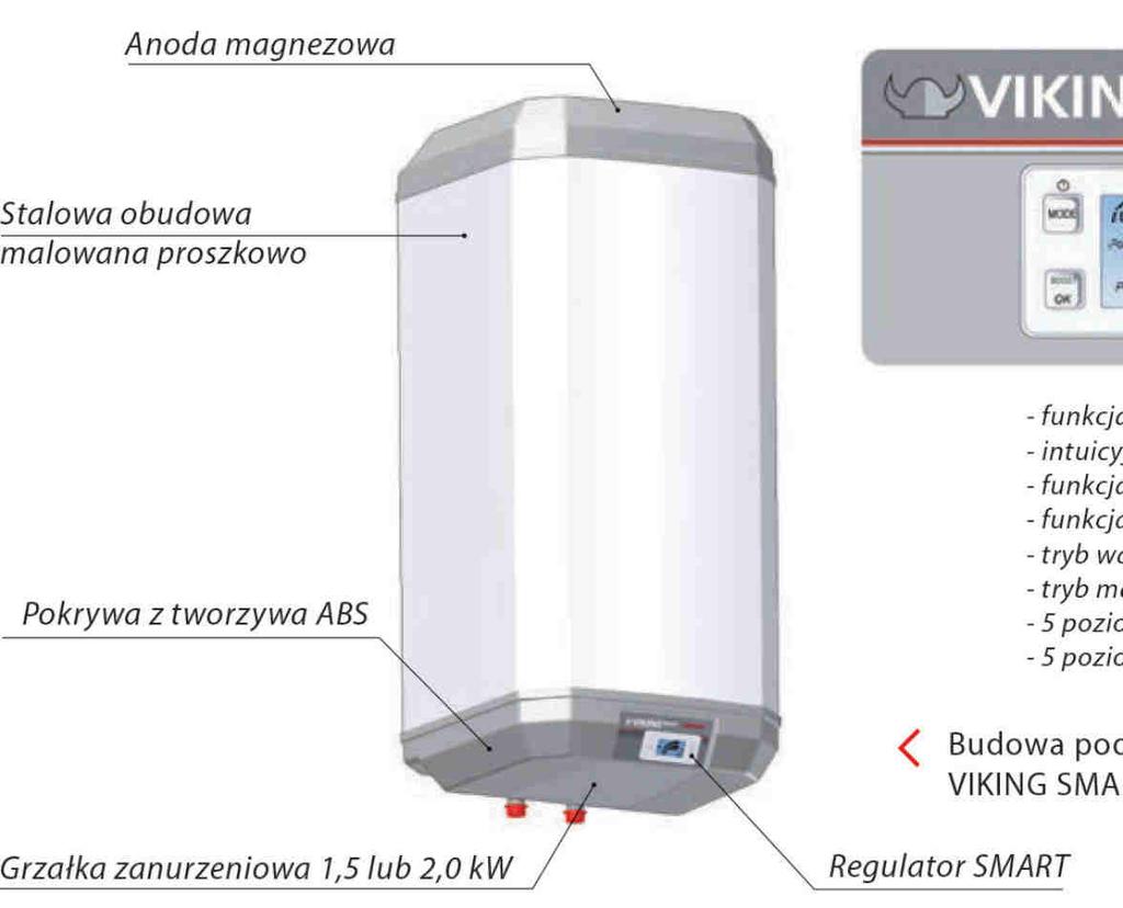 znamionowe V~ 230 Zabezpieczenie antykorozyjne Emalia ceramiczna^ anodamagnezowa Moc znamionowa kw 1,> 1,> 2,0 2,0 Stopie% ochrony IP24 Czas podgrzewu \t ] 30 0 C 1,3 1,6 1,> 1,8 h \t ] >0 0 C 2,6