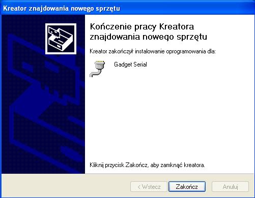 Gdy pojawi się okienko przedstawione powyŝej (rys 14) naleŝy wybrać przycisk <Mimo to kontynuuj>.