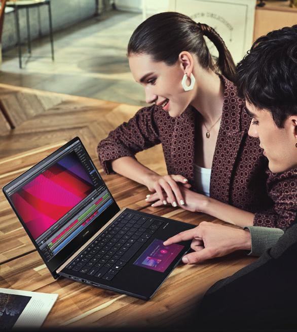 Bogate możliwości połączeń Szeroka gama wysokowydajnych portów sprawia, że laptop ZenBook Pro oferuje doskonałe i wygodne możliwości połączeń dla zapewnienia wszechstronności i elastyczności, zarówno
