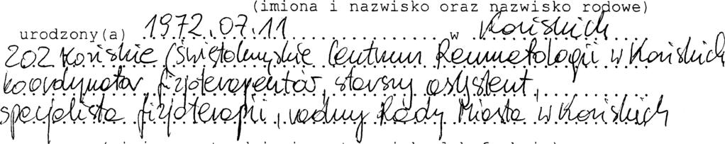 Spłynęło dn>a ł OŚWIADCZENIE MAJĄTKOWE radnego gminy Uwaga: 1. Osoba składająca oświadczenie obowiązana jest do zgodnego z prawdą, starannego i zupełnego wypełnienia każdej z rubryk. 2.