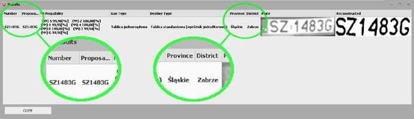Polish licence plate numbers recognition system 131 The rules also allow to finally determine the type of licence plate: standard plate (one-letter discriminant); standard plate (two-letter