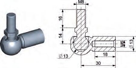 MOCOWANIA Z GWINTEM M6 ST 092989