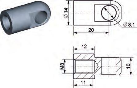 MOCOWANIA Z GWINTEM M8 HG CH REF HG