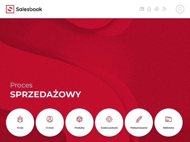 Motyw wypełniony 03 To standardowy motyw aplikacji Salesbook, projektowany z myślą o uniwersalności i klarowności informacji.