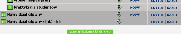- Dodanie do MSP-ENG dział ma być zsynchronizowany z modułem CMS MSP- ENG - Dodanie do BDCRN - dział ma być zsynchronizowany z modułem BDCRN - Dodanie do WAP dział ma być zsynchronizowany z modułem