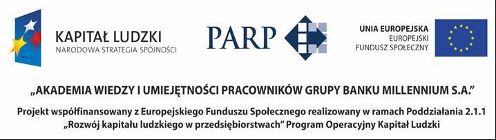 Departament Zakupów Centralnych ul. Żaryna 2A, 02-593 Warszawa tel. (22)598 12 80 DZC/AS/66/12 Warszawa, dnia 10 lutego 2012 r. ZAPROSZENIE DO SKŁADANIA OFERT Szanowni Państwo, Bank Millennium S.A. jest zainteresowany wyborem wykonawcy szkolenia z zakresu Trudne negocjacje ze szczególnym uwzględnieniem negocjacji handlowych.