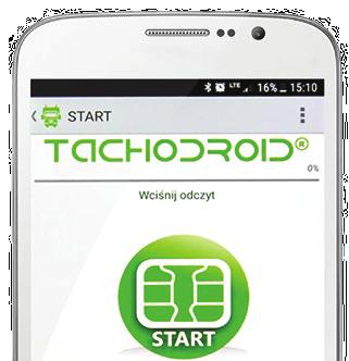 Główne funkcjonalności aplikacji TachoDroid Niezbędne dane na e-mail Nie masz dostępu do sieci?