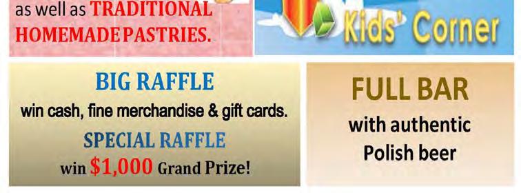 Next meeting August 18th after 10:00 AM Mass in the Assembly Room. We are in need of cash and merchandise donations for our Big Raffle.