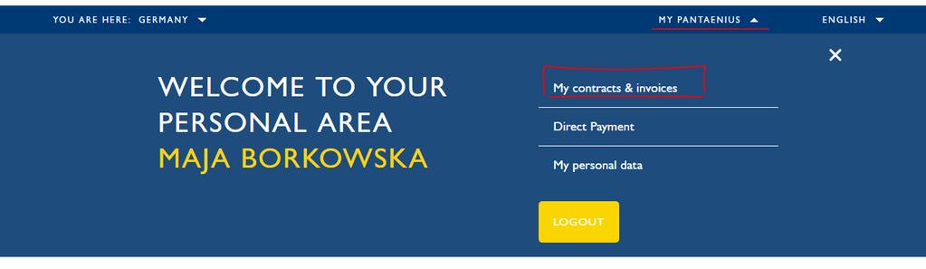 Po założeniu konta postępujemy zgodnie z instrukcją: Wkrótce zostanie wysłany e-mail bezpośrednio z firmy Pantaenius, zatytułowany Pantaenius online access - Your registration link.