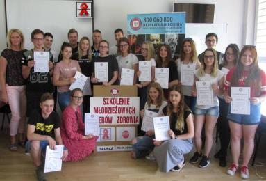 I z 5 szkół ponadgimnazjalnych powiatu słupeckiego (20 osób).