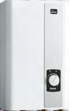 36kW Sterowanie elektroniczne Elektroniczny układ sterowania zapewnia stabilizację i regulację temperatury wody w zakresie 30 60 C.