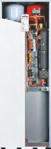Elektryczne kotły c.o. EKD.M3 Kotły dwufunkcyjne ze sterownikiem pogodowym i wbudowanym zasobnikiem c.w.u. Cała kotłownia zintegrowana w jednej obudowie zawiera kocioł c.o. ze sterowaniem pogodowym, zasobnik ciepłej wody o poj.