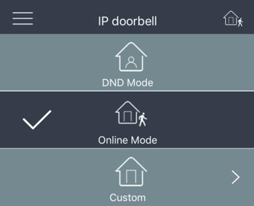 Tryby aplikacji DND Mode: Tryb w domu. Smartfon nie dzwoni i nie wysyła powiadomień.