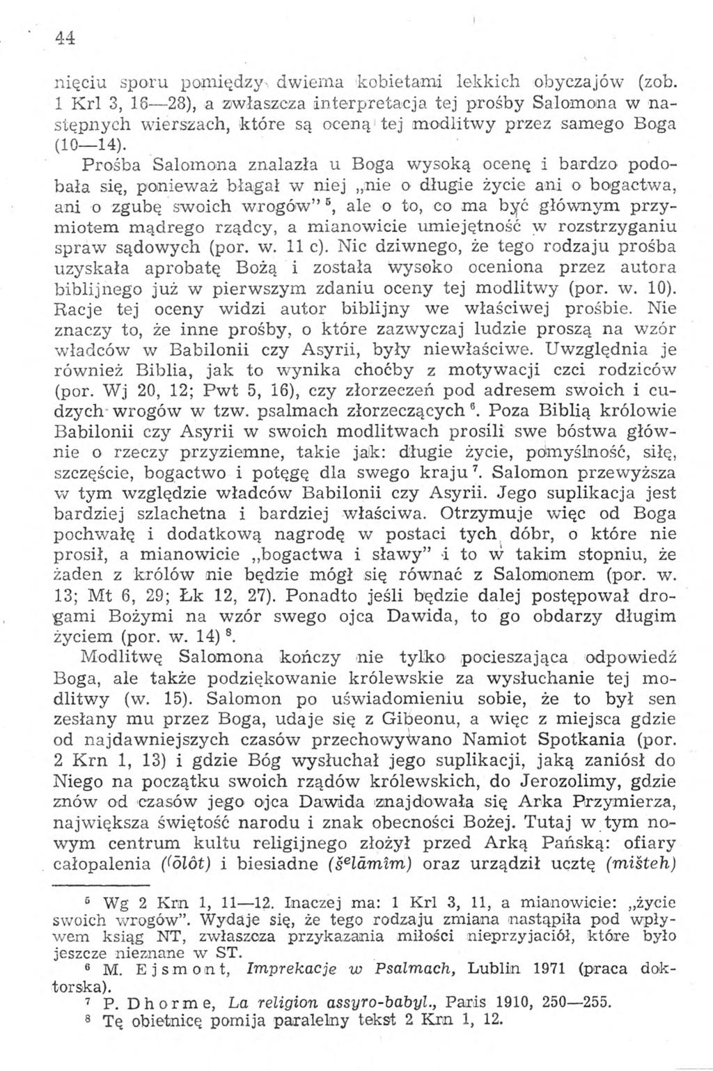 44 nięciu sporu pomiędzy', dwiema kobietami lekkich obyczajów (zob.