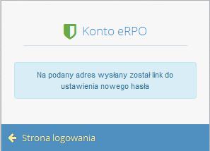 Podany adres e-mail staje się automatycznie loginem wykorzystywanym w procesie logowania do systemu. Hasło musi składać się, co najmniej 8 znaków oraz zawierać małe i wielkie litery oraz cyfry.