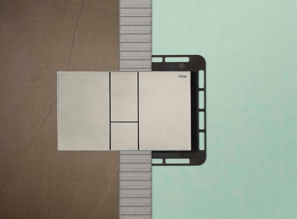 Viega Prevista 21 Indywidualny design do indywidualnych łazienek Ponieważ łazienki są zróżnicowane tak bardzo, jak ich użytkownicy, seria Viega Visign oferuje odpowiedni przycisk uruchamiający do