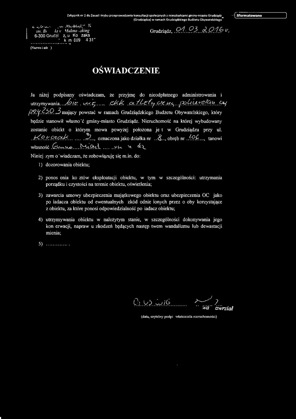 ;?.4.µ.v:r:;(~<_f:11?.~ pt?:f..(5. Q.3mający powstać, który będzie stanowił własność gminy-miasto Grudziądz.