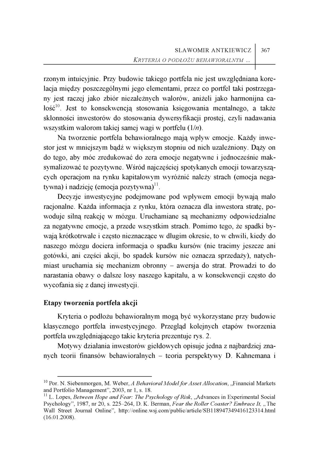 Kryteria o podłożubeha wioralnym... 367 rzonym intuicyjnie.
