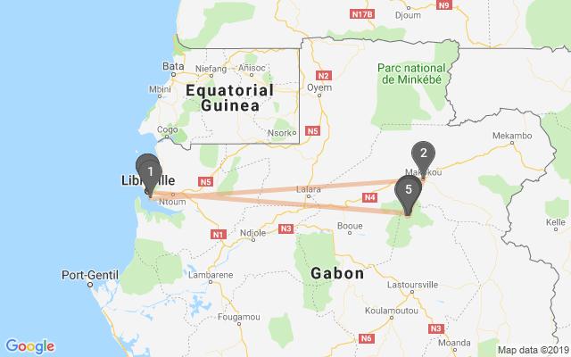 Travel program Dzień 1 PRZELOT Z WARSZAWY DO LIBREVILLE Przelot z Warszawy do Liberville z przesiadką w jednym z europejskich lub bliskowschodnich portów lotniczych.