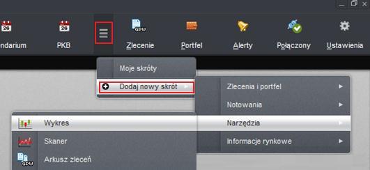 3.5. IKONY W PASKU NAWIGACJI W pasku nawigacyjnym aplikacji dostępne są następujące obszary z ikonami (Rys. 17.).: Rys. 17. Ikony widoczne w pasku nawigacji Pasek nawigacyjny składa się z elementów takich jak: 1.