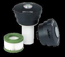 Wyposażenie zbiorników Ekologiczne filtry powietrza Seria EAB to przyjazne dla środowiska filtry powietrza/ odpowietrzniki do wielu zastosowań w układach hydraulicznych.