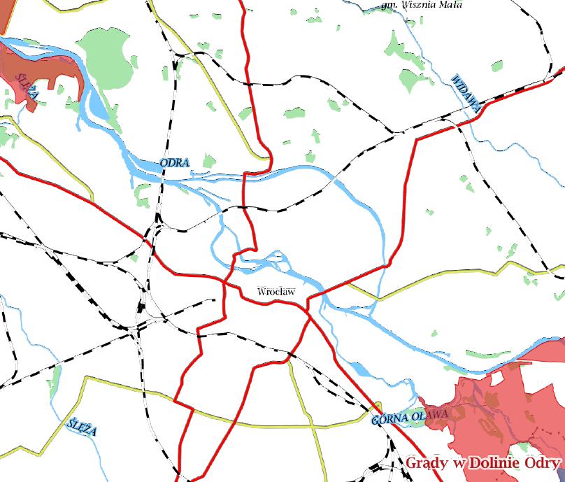 Rysunek 32. Mapa lokalizująca przedsięwzięcie względem obszarów sieci Natura 2000 [źródło: opracowanie własne na podstawie http://geoserwis.gdos.gov.