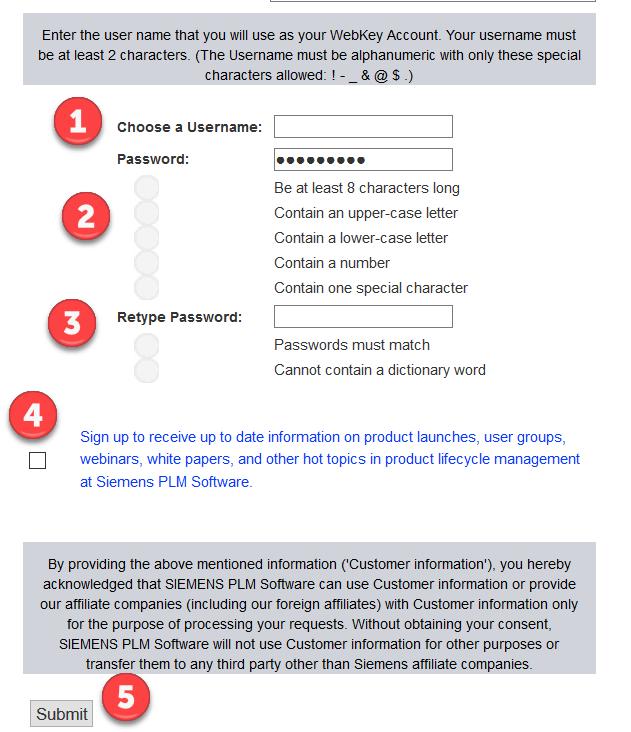 KROK 7 W dalszej cześć strony podać : 1. Choose a Username: podać swój indywidualny identyfikator bez znaków polskich i przy wykorzystaniu tylko znaków specjalnych:! - _ & @ $. 2.