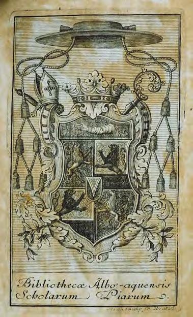 Kronika Projektu 539 Ryc. 4. Ekslibris biblioteki kolegium pijarów w Białej Wodzie na druku Römischer Katechismus: auf Befehl Sr.