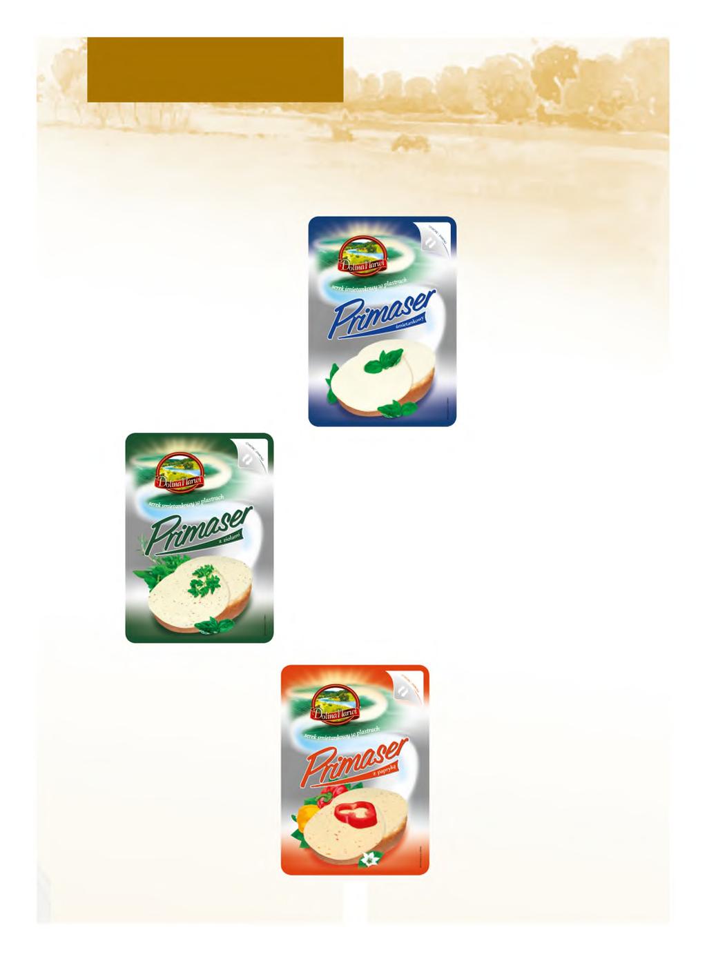Sery śmietankowe w plastrach Cream cheese in slices Jednym z najnowszych trendów w branży nabiałowej są sery śmietankowe w opakowaniach otwórz/zamknij.