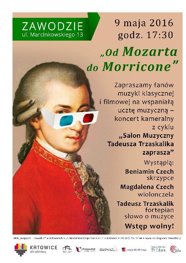 Program Mozart Sonata C-dur KV 545 Mozart Ave verum Mozart Agnus Dei KV 317 Mozart Trio E-dur KV 542 Morricone L homme a l harmonica Morricone Il