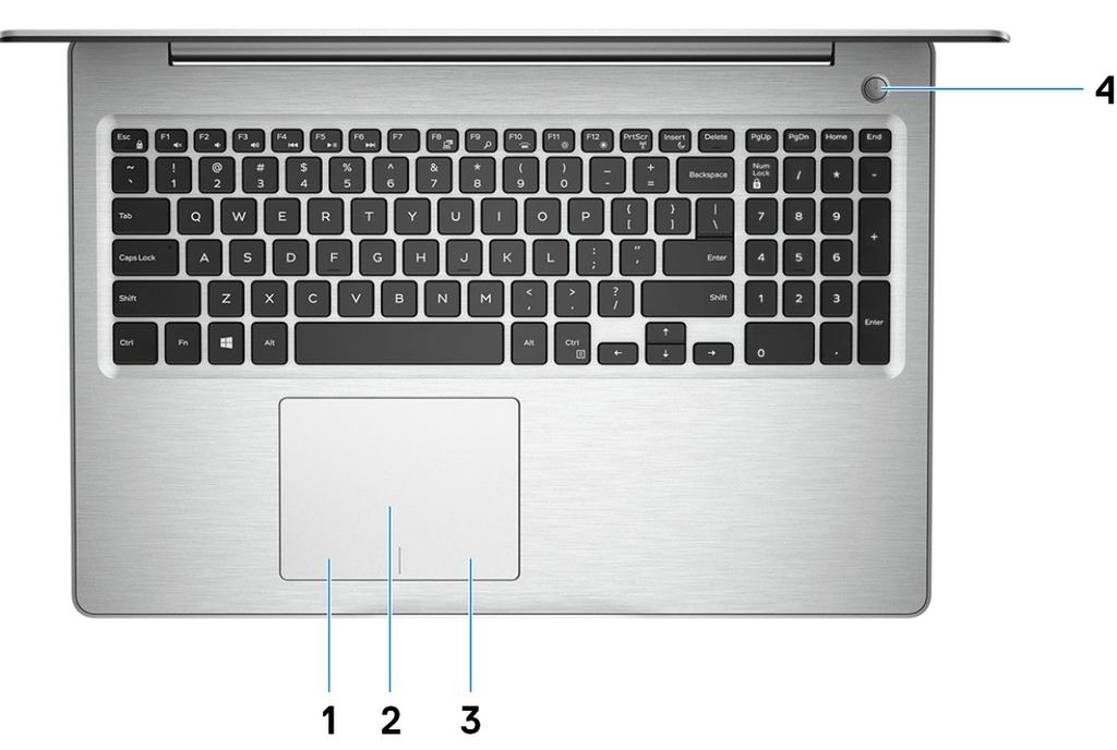 3 Port sieciowy Umożliwia podłączenie komputera do routera lub modemu szerokopasmowego kablem Ethernet (RJ45) w celu nawiązania łączności z siecią lokalną lub z Internetem. 4 Porty USB 3.