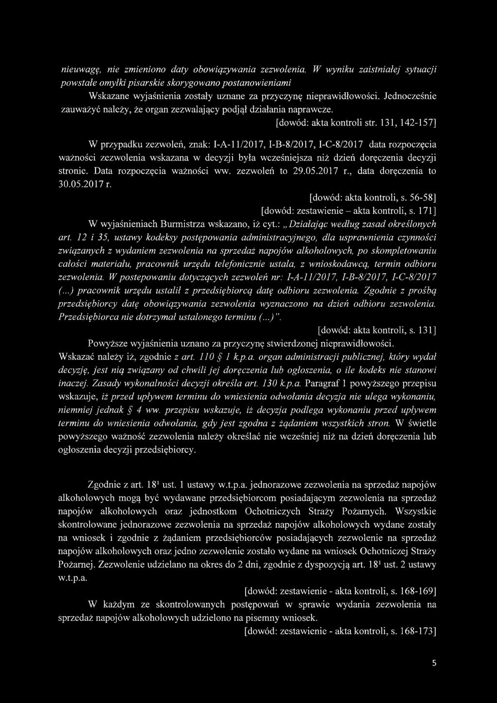 nieuwagę, nie zmieniono daty obowiązywania zezwolenia.