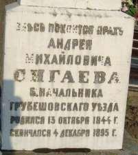 81 Nowy 602. 8.326. Sigajew Andrzej, 1844-1895, naczelnik powiatu hrubieszowskiego Szlachcic. Urodził się 13 października 1844 roku w guberni kazańskiej, syn Michała. Absolwent gimnazjum.