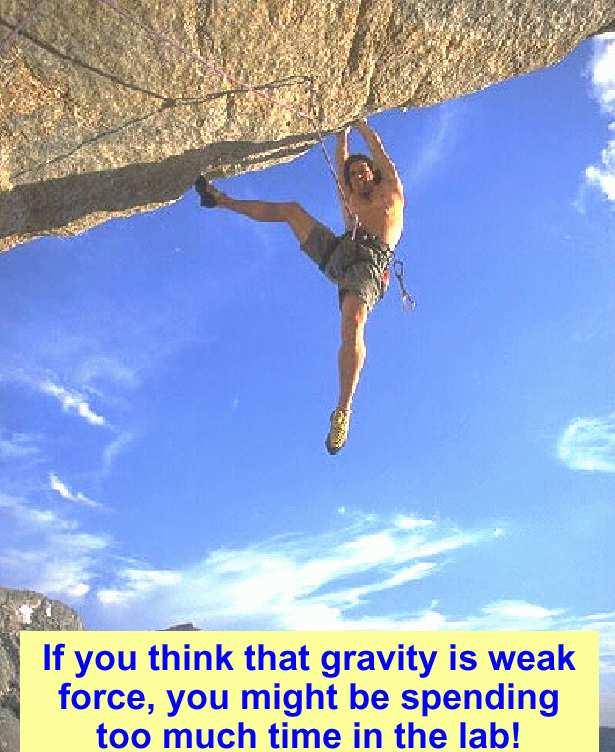 Jeśli myślisz, że grawitacja jest słaba.