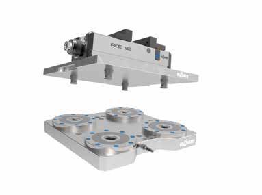 Zero Punkt RÖHM EASYLOCK + imadło C RKE 92 Do klasycznych rozwiązań przyspieszających uzbrajanie obrabiarek należą przede wszystkim systemy paletowe ZERO PUKT, pozwalające na
