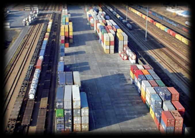 ton Export: 1 mln ton Transport kontenerów w